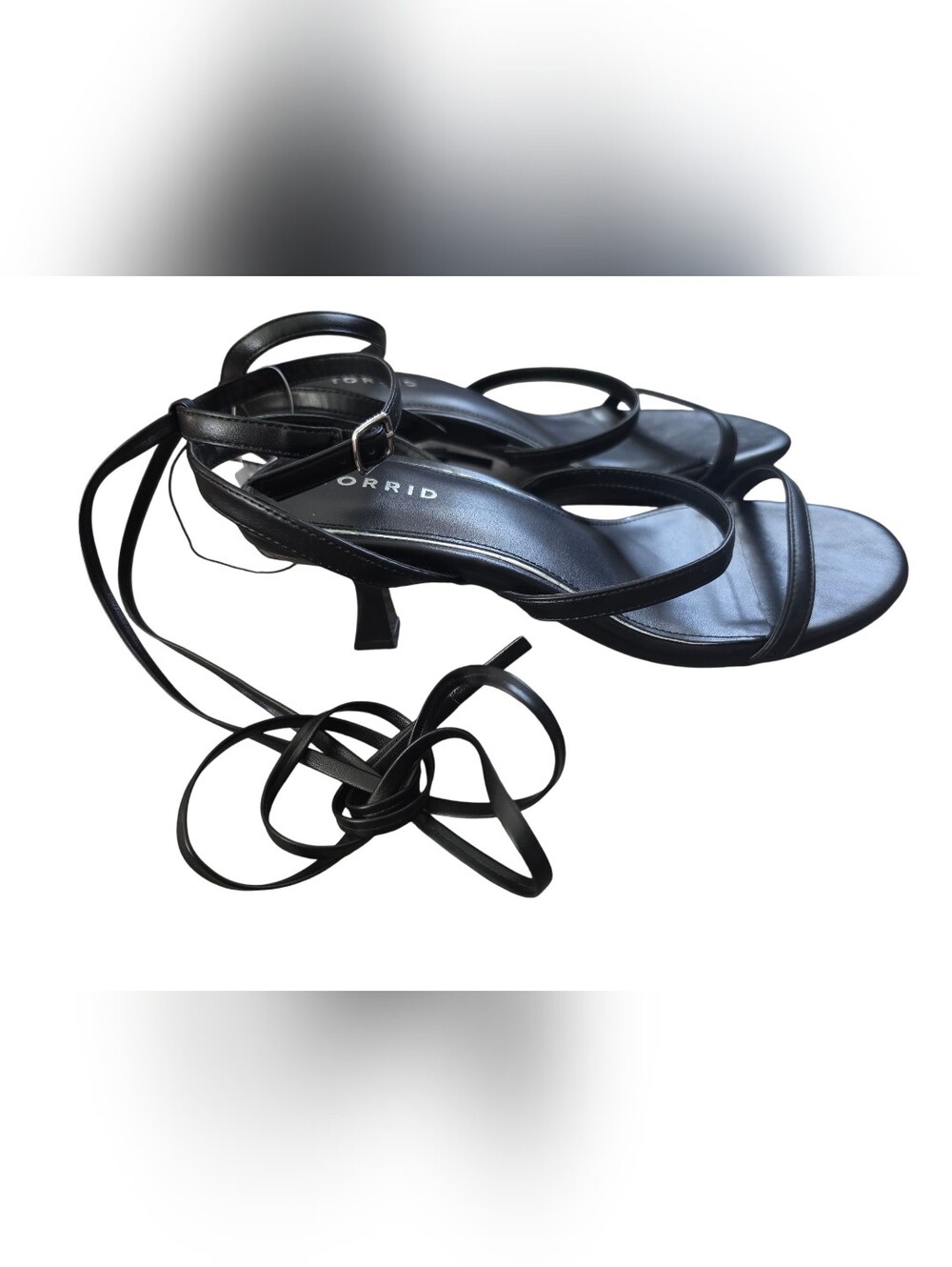 NWT Torrid Strappy Wrap Heeled Sandal, Wide Width, Size 10 - Picture 4 of 6